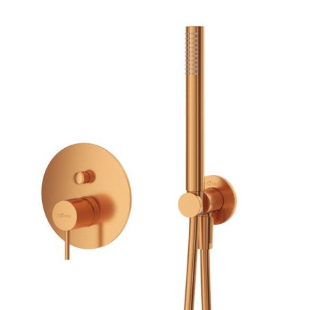 Душевая система с переключателем для верхнего и ручного душа CEZARES LEAF-DSIP-L, артикул LEAF-DSIP-30-L-SS