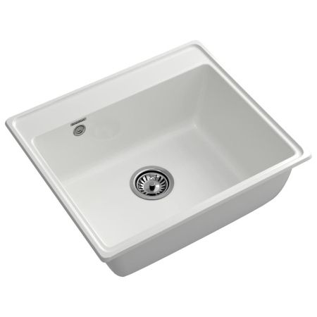 Кухонная мойка GranFest VERTEX 580, иней, артикул V-580 иней