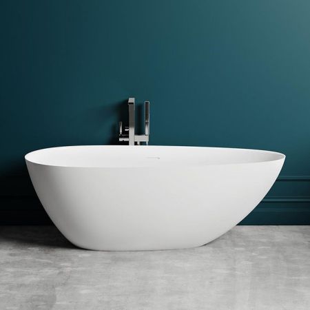 Salini PAOLA In Ванна отдельностоящая 1720х827х578мм, ''Up&Down'', сифон, слив-перелив, (нужен подиум) S-Sense, глянцевый, белый. Фурнитура: белая., артикул 101612G