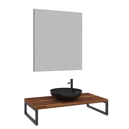 Консоль под раковину ORKA Kestel 95 подвесная, орех