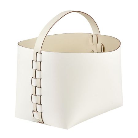 ADJ Корзина Helena, 35x30xH26 см., цвет: белый/панна котта, артикул 3626.10/16