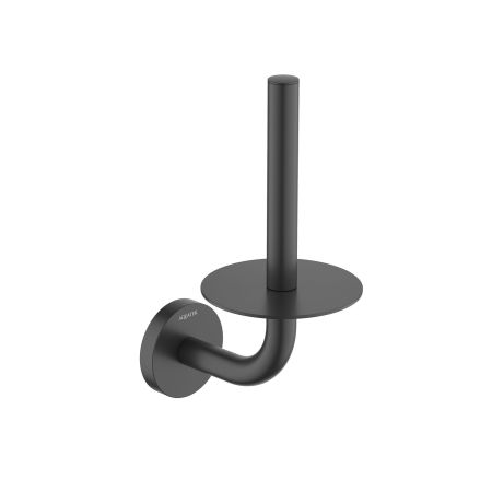 Бумагодержатель для запасного рулона AQUATEK, матовый черный AQ4207MB ОБЕРОН, артикул AQ4207MB