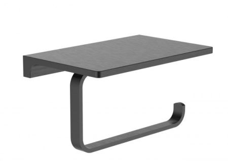 Держатель для туалетной бумаги с полкой WONZON & WOGHAND, Темный графит (WW-9126-GM), артикул WW-9126-GM