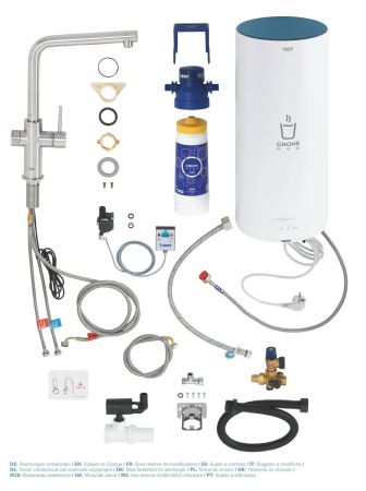 Смеситель для кухни GROHE Red Duo, бойлер L-size, суперсталь, (30325DC1), артикул 30325DC1