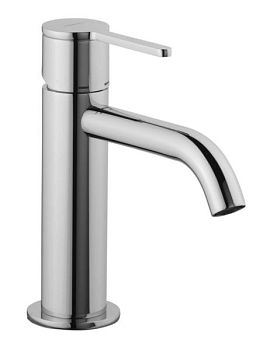 Emmevi Filobrass, однорычажный смеситель для раковины (излив 12 см), с донным клапаном click-clack, цвет бронза