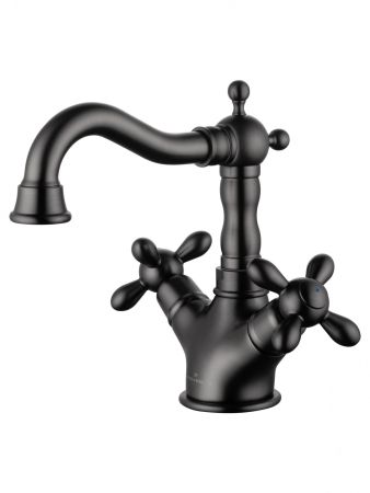 Смеситель для раковины WONZON & WOGHAND RETRO, Темный графит (WW-88139020-BGM), артикул WW-88139020-BGM