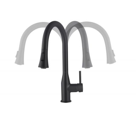 Смеситель для кухни Timo Saona 2336/03FL Черный, артикул 2336/03FL