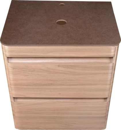 Тумба подвесная "Атлантика 60", Люкс ясень перламутр, PLUS