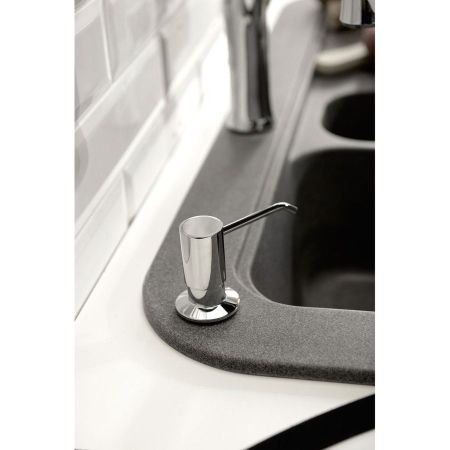 Диспенсер SIMPLE LINE для мыла и моющего средства, встраиваемый, 350 мл, хром, Sapho