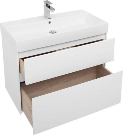 Тумба с раковиной Aquanet Бруклин 85 белый, артикул 00212598