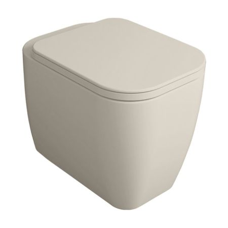 Simas Henges Унитаз напольный безободковый 38х55 см, цвет sabbia matt(без креплений F91), артикул HE01 sabbia matt