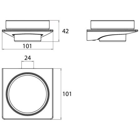 Emco Art подвесная мыльница хрустальное стекло прозр., цвет хром, артикул 1630 001 01