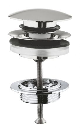 Донный клапан для раковины GROHE суперсталь (65807DC0), артикул 65807DC0