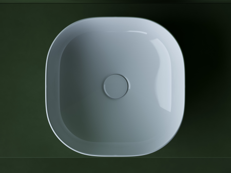 Умывальник чаша накладная квадратная Элемент (Element) 380x380x150мм, артикул CN5032