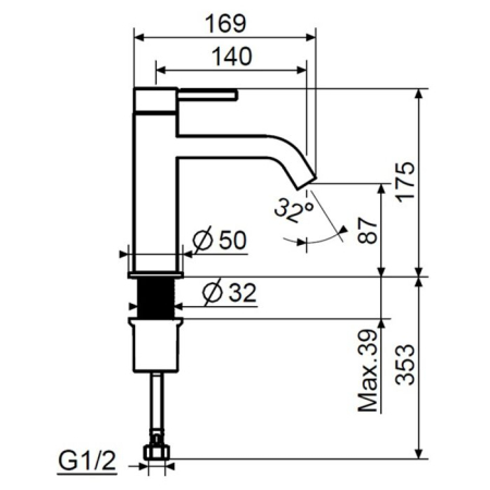 Plumberia Selection IXO Смеситель для раковины без д/к, медь брашированная, артикул XO0053RS