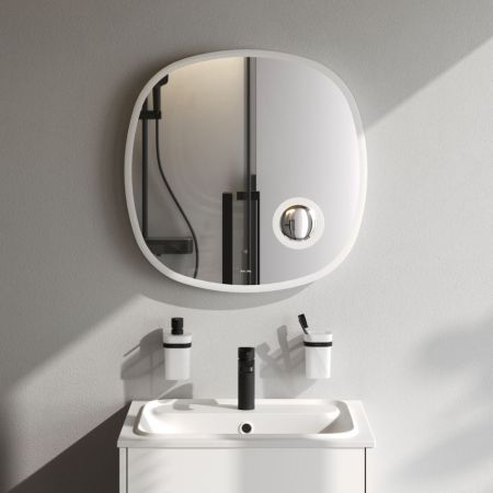 M8FMOX0653SA Func, Зеркало настенное с контурной LED-подсветкой, ИК сенсором и косметическим зеркало, артикул M8FMOX0653SA