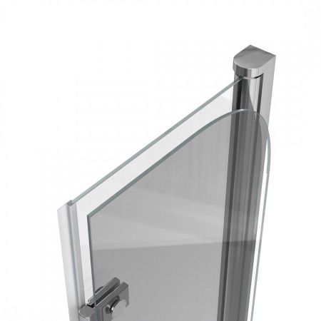 Шторка на ванну 80х140 см Maretti Valentina VA41R8014097-015, профиль хром, артикул VA41R8014097-015