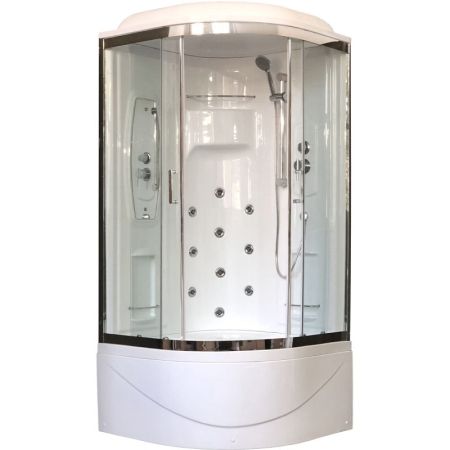 Душевая кабина Royal Bath NRW 100x100 RB100NRW-T-CH-P с паром с гидромассажем, артикул RB100NRW-T-CH-P