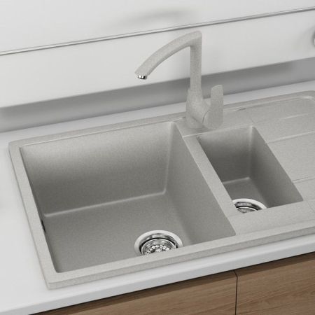 Смеситель для кухни Ulgran U-005-310, серый, артикул U-005-310