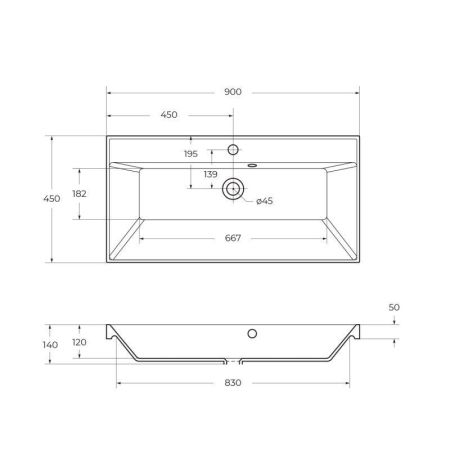 Мебель для ванной комнаты BELBAGNO AURORA-900, артикул BB900/450-LV-MR-AST