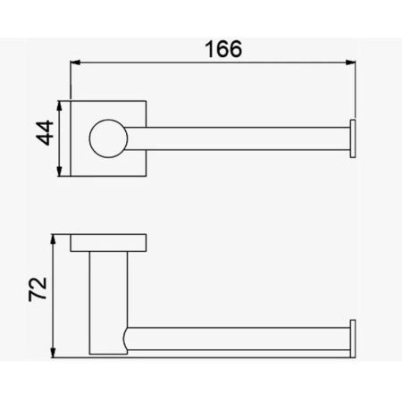 Держатель для туалетной бумаги D-Lin D244222, черный