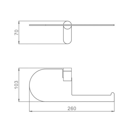 Держатель для туалетной бумаги Raglo R300.03, хром