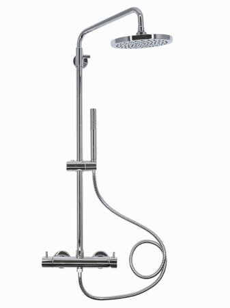 AQM 8001CR Душевая система для душа со смесителем, Хром