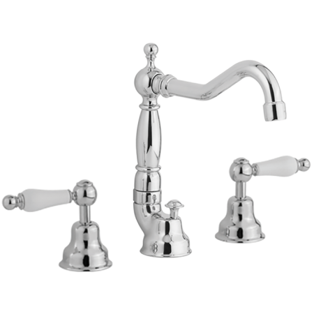 CISAL Arcana Toscana Смеситель для раковины на 3 отверстия с донным клапаном, цвет хром, артикул TS00108021