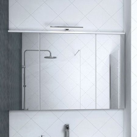 Зеркальный шкаф Акватон Брук 120 1A200802BC010 Белое, артикул 1A200802BC010