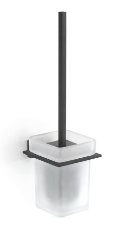 Gedy Atena, настенный стеклянный ёрш, цвет черный матовый, артикул 4433/03(14)