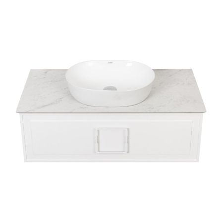 Тумба под раковину подвесная La Fenice Cubo FNC-01-CUB-B-90, белая, артикул FNC-01-CUB-B-90