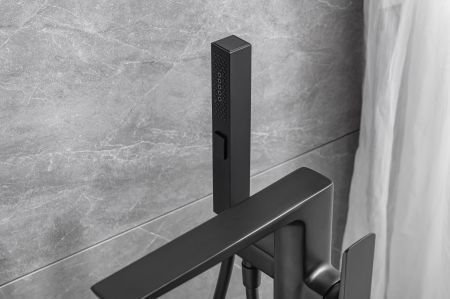 Смеситель для ванны Allen Brau Infinity 5.21009-31 (с внутренней частью) черный матовый, артикул 5.21009-31