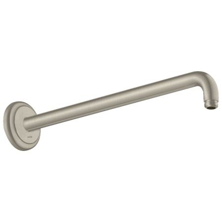 AX Montreux Держатель верхнего душа, настенный, Classic 389мм, ½’, цвет: шлифованный никель, артикул 27348820