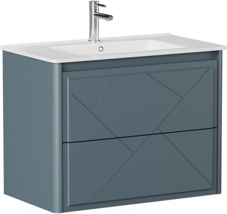 Тумба под раковину Allen Brau Paris 80 1.360001.BGM синий матовый, артикул 1.360001.BGM