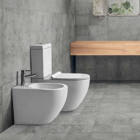 Унитаз компакт Vincea Globo VT2-14 Белый с бачком и сиденьем Микролифт