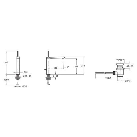 E73053-CP смеситель COMPOSED умывальник (хром), артикул E73053-CP