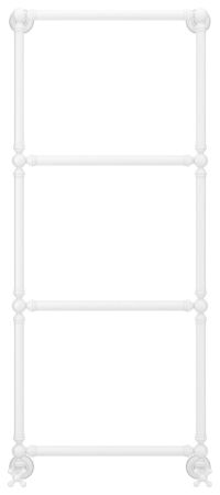 Полотенцесушитель, Сунержа, Ренессанс 1304, водяной, ширина, мм-572, глубина, мм-184, высота, мм-1333, межосевое расстояние-500, подключение-нижнее, мощность, Вт-300, присоединительный размер-НР G 1/2" / НР G 3/4" (эксцентрик), материал-нержавеющая сталь,