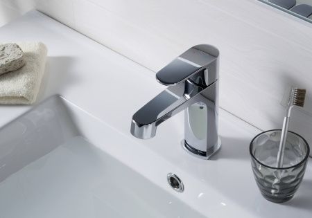 Смеситель для раковины 98, без донного клапана AQUATEK AQ1210CR ОБЕРОН Смеситель для раковины 98, без донного клапана AQUATEK AQ1210CR ОБЕРОН