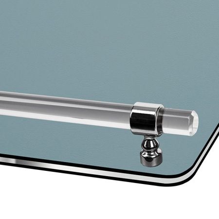 ADJ Поднос Asti, 42x36xH5 см., цвет: небесный/эвкалипт, фурнитура графит