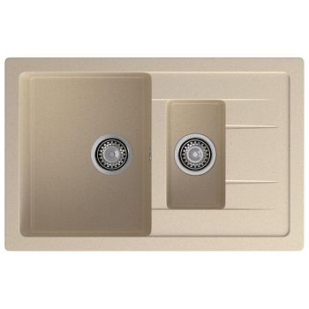 Кухонная мойка GranFest QUADRO 775KL, кашемир