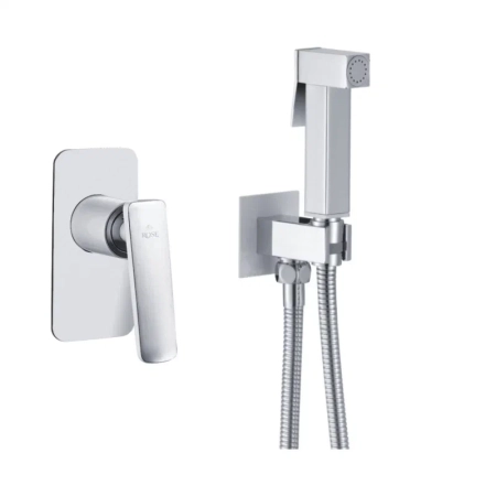 Гигиенический душ со смесителем Rose R1605F, белый/хром, артикул R1605F