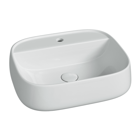 Раковина подвесная Ceramicanova Источник (Fonte) с отверстием под смеситель 500x420x145 белый CN5051, артикул CN5051