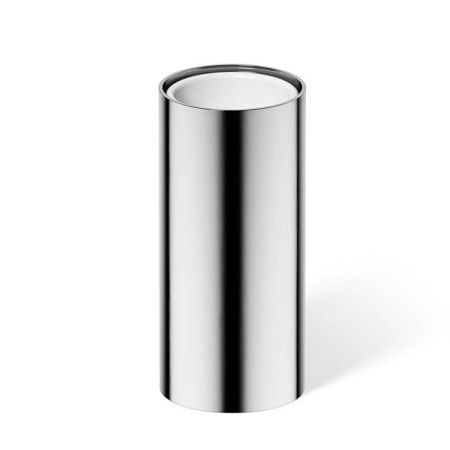 Стакан, Decor Walther, MIKADO, MK SMB, одинарный, ширина, мм-55, глубина, мм-55, высота, мм-120, настольный (свободностоящий), материал стакана-металл/фарфор, цвет-хром, цвет внутренней части-белый, артикул 0522500