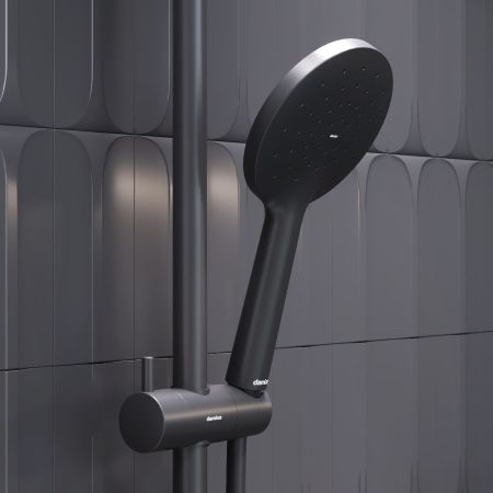 977020300 Jupiter ручной душ, круг 1 функция, черный, артикул 977020300