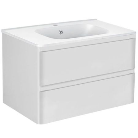 Тумба под раковину Vincea Vico VMC-2V800GW подвесная G.White, артикул VMC-2V800GW
