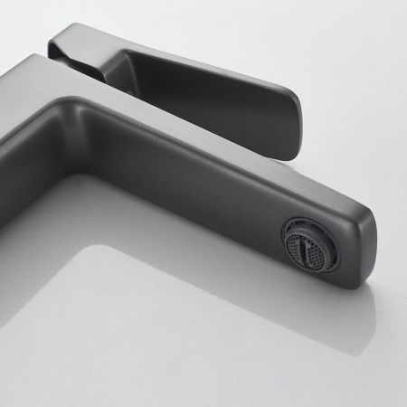 Смеситель для раковины Raffine F0199T, оружейная сталь