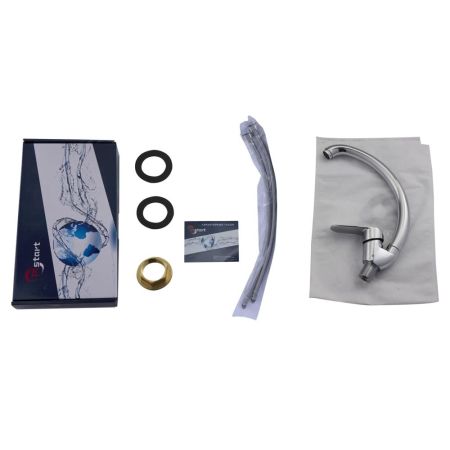 Смеситель для кухни Plstart PD41082, хром