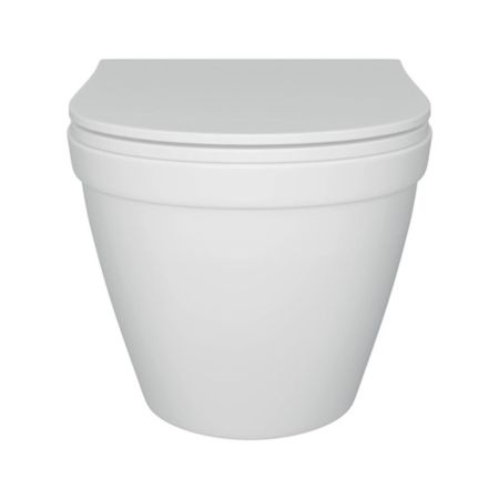 Унитаз подвесной Maretti Vittorio безободковый с микролифтом, VI10PBM82-844, белый, артикул VI10PBM82-844