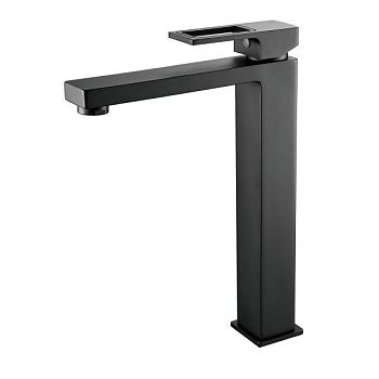 Смеситель для раковины высокий  Raffine F1196H, черный