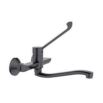 Смеситель для кухни с хирургической ручкой BELZ B79019-3, оружейная сталь